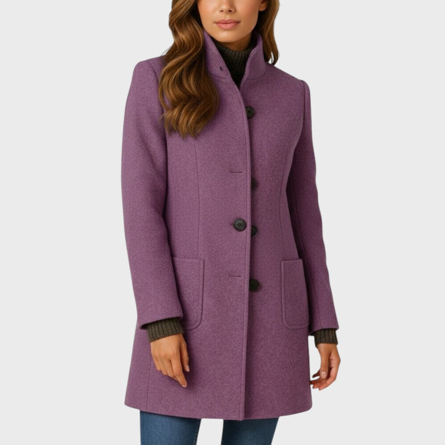 Elegant Wool-Blend Coat
