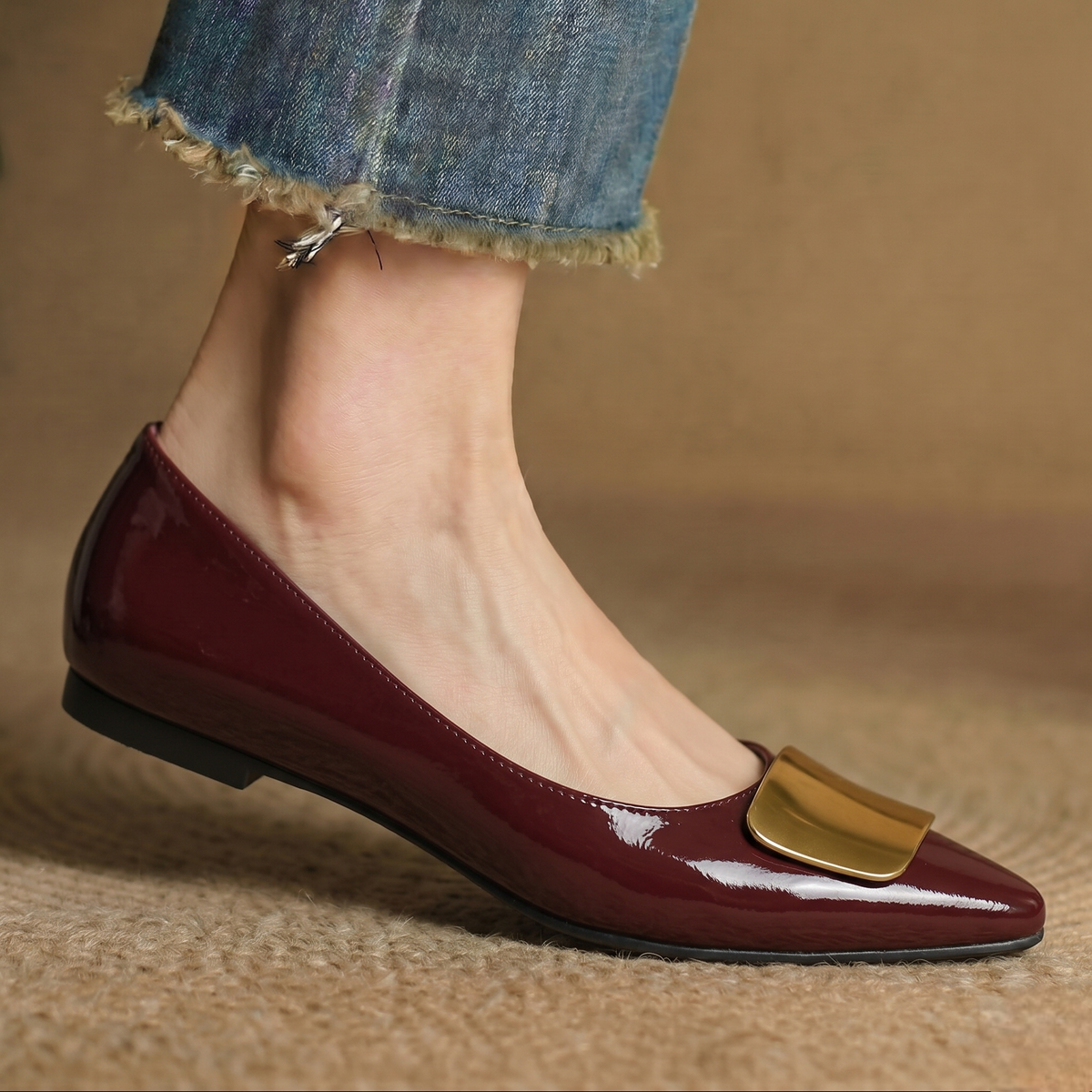 Genuine Leather Flats