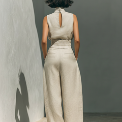 Zinnia | Sleeveless Top & Wide-Leg Pant Set