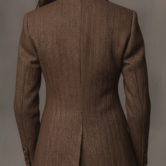 Herringbone Panel Blazer