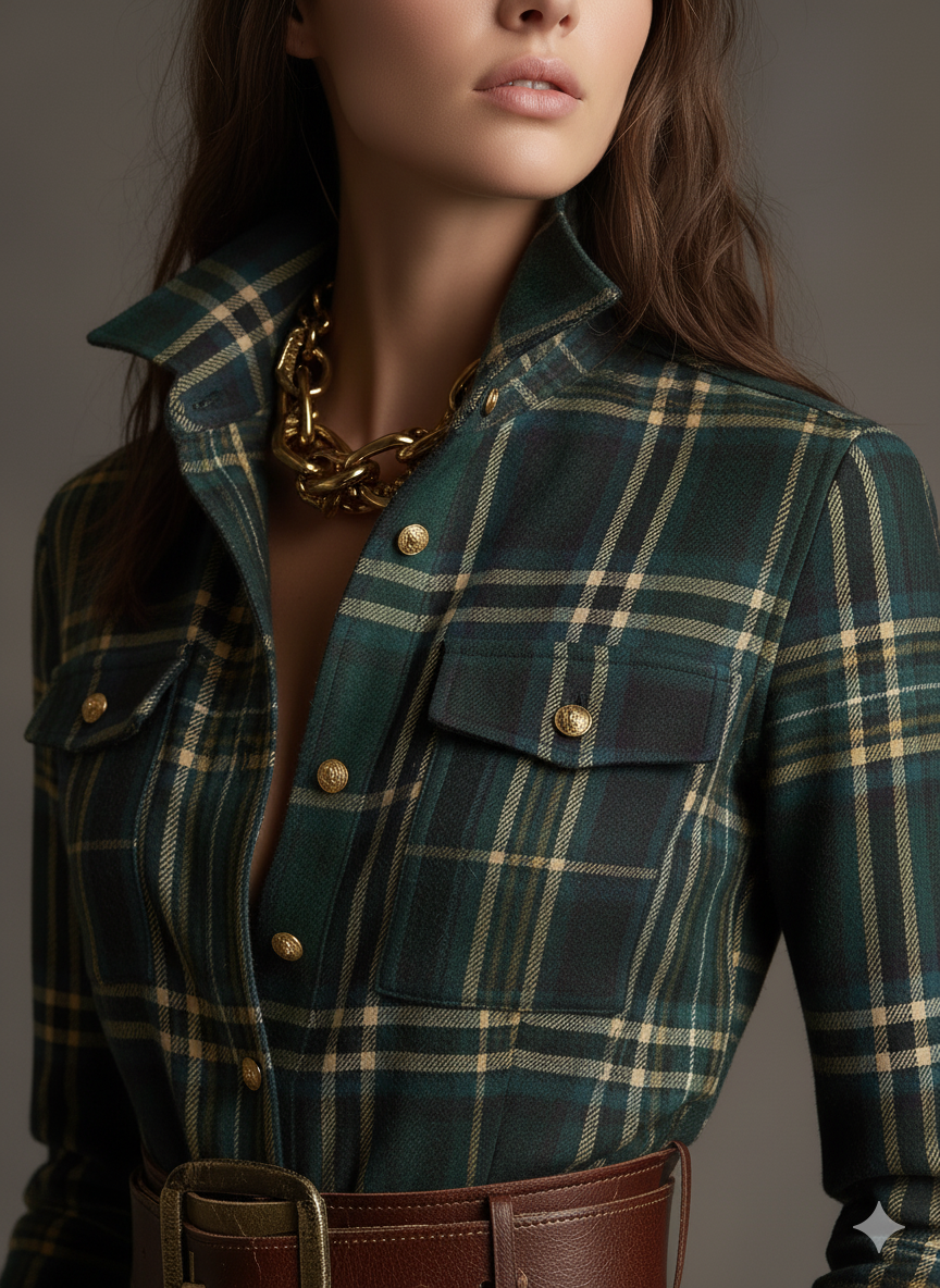Belted Button-Front Long-Sleeve Maxi Shirt Dress for Women