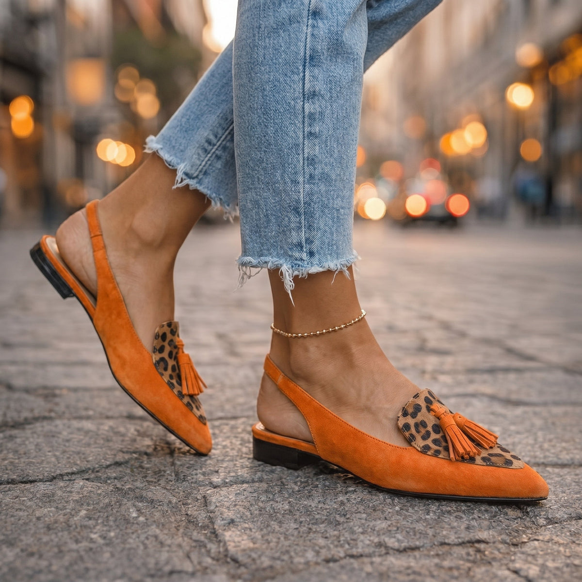 Sandals with Straps and Tassels