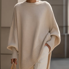 Oversized Drape Knit Sweater