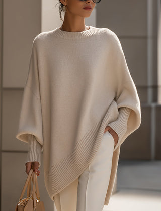 Oversized Drape Knit Sweater