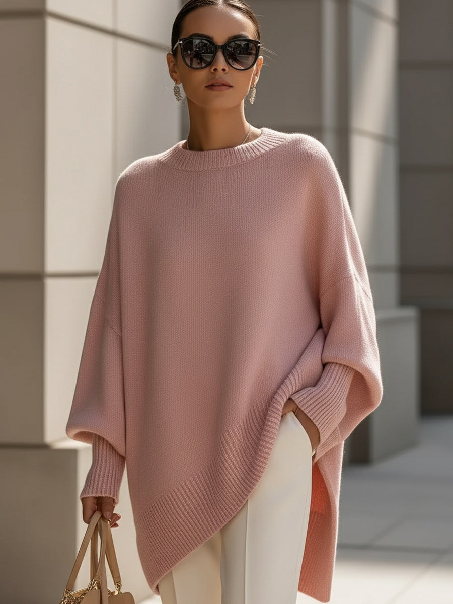Oversized Drape Knit Sweater