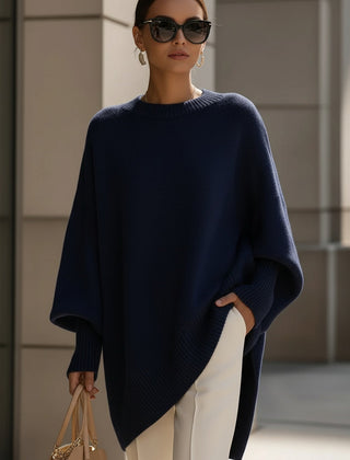 Oversized Drape Knit Sweater