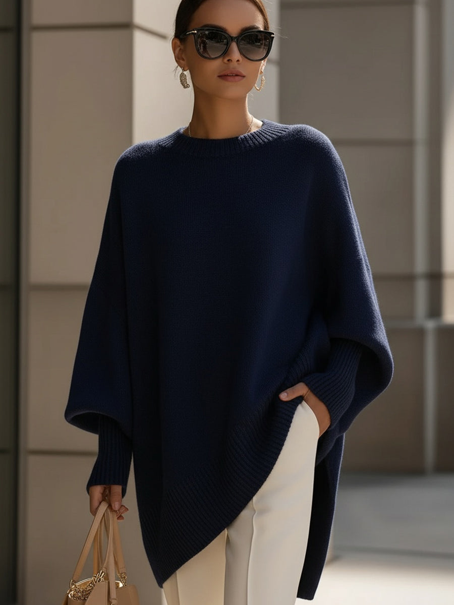 Oversized Drape Knit Sweater