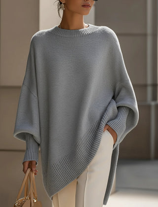 Oversized Drape Knit Sweater
