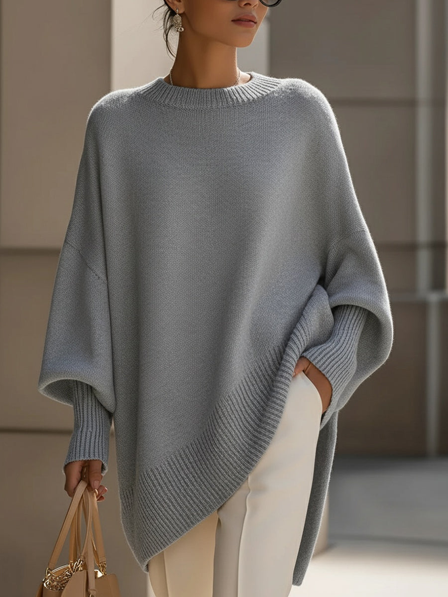 Oversized Drape Knit Sweater