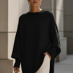 Oversized Drape Knit Sweater