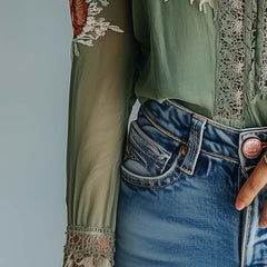 Amara | Boho Floral Blouse
