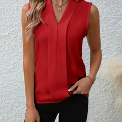 Delia | Five-Color V-Neck Blouse