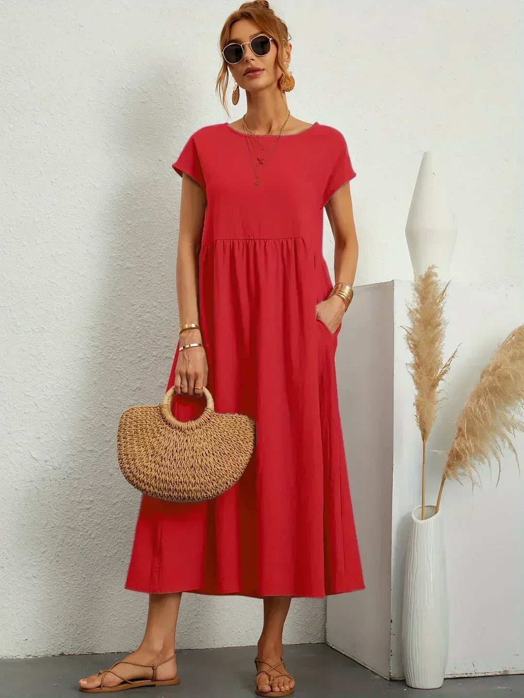 Bella | All-Occasion Ten-Color Midi Dress