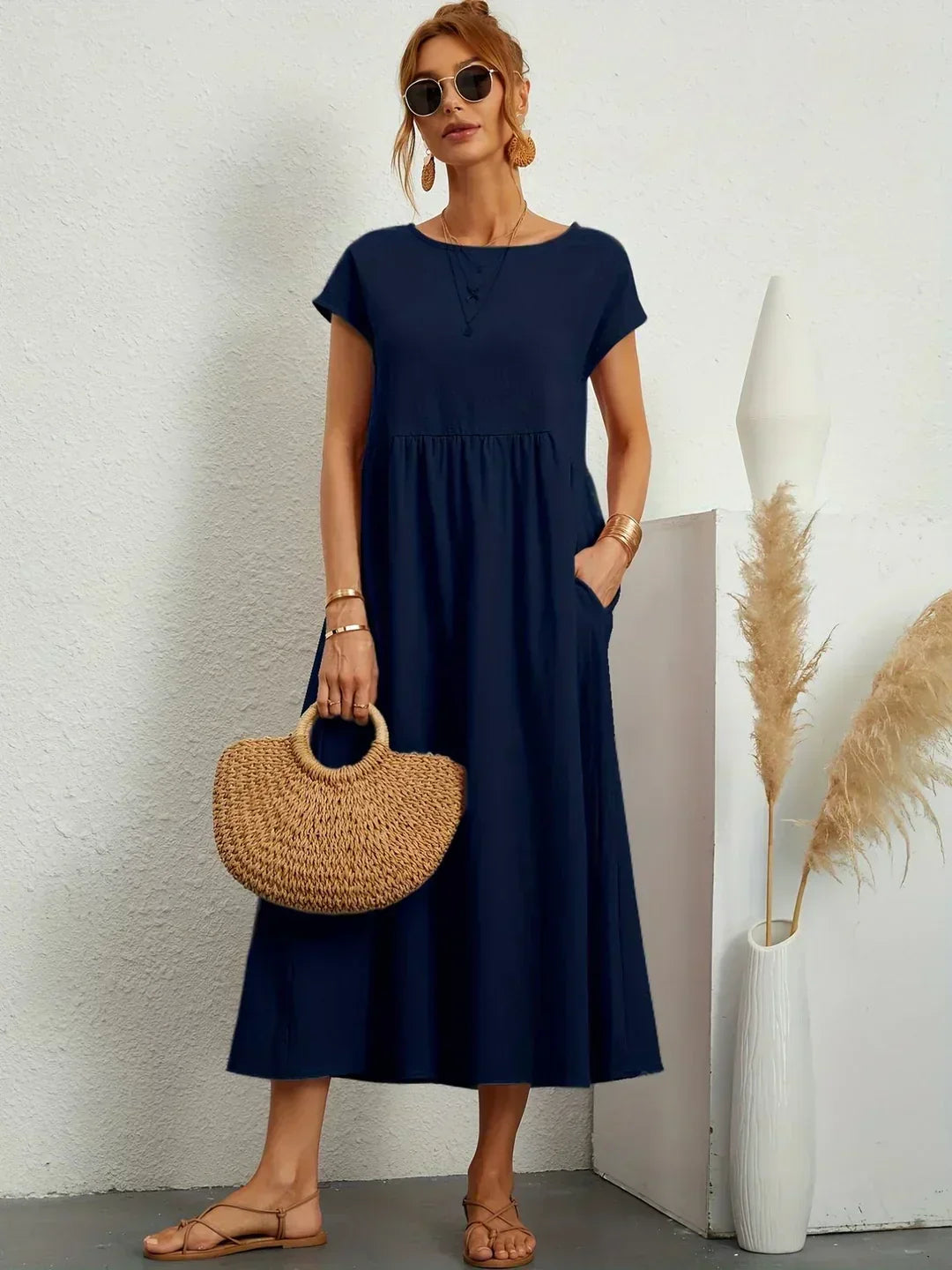 Isabel | Breathable Ten-Color Midi Dress