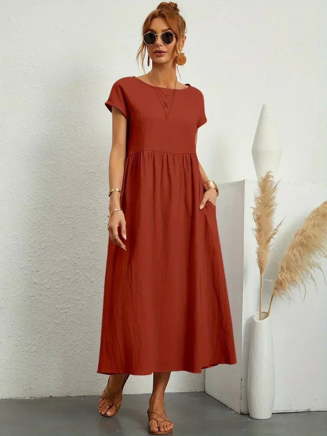 Isabel | Breathable Ten-Color Midi Dress