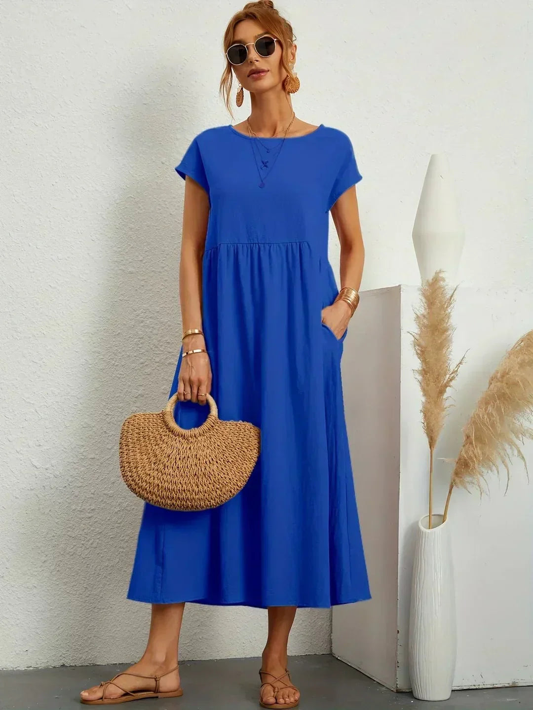 Isabel | Breathable Ten-Color Midi Dress