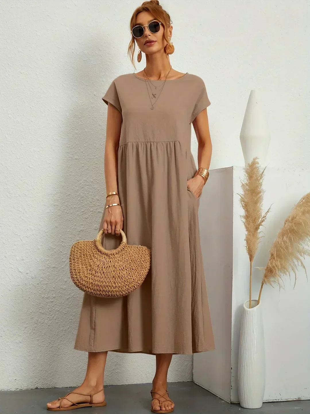 Isabel | Breathable Ten-Color Midi Dress