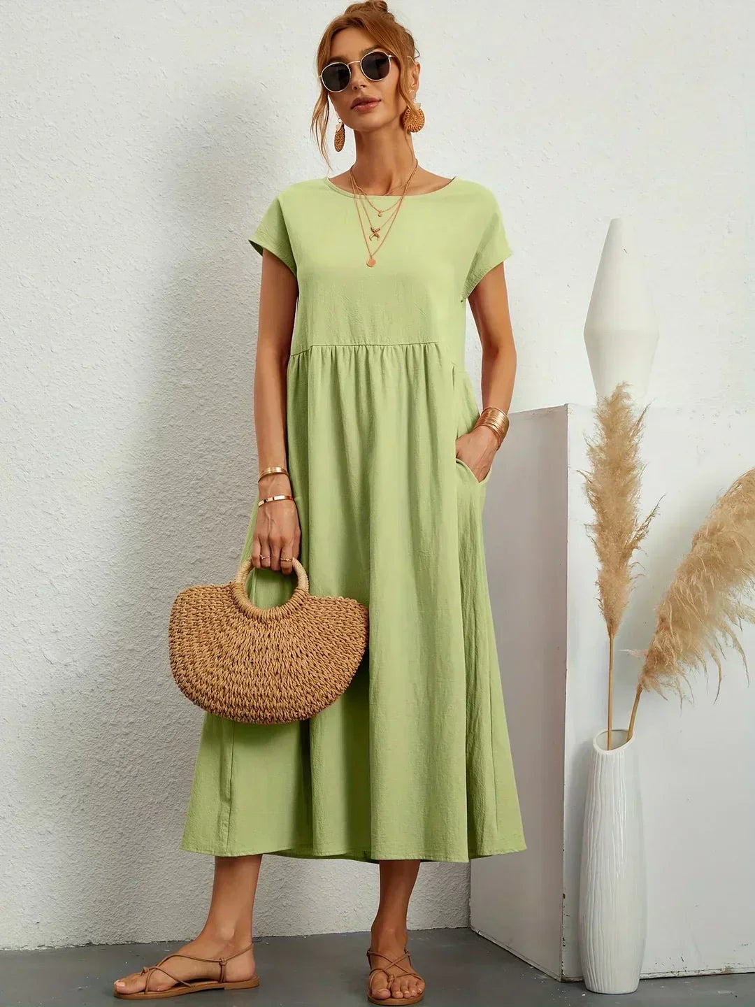 Isabel | Breathable Ten-Color Midi Dress