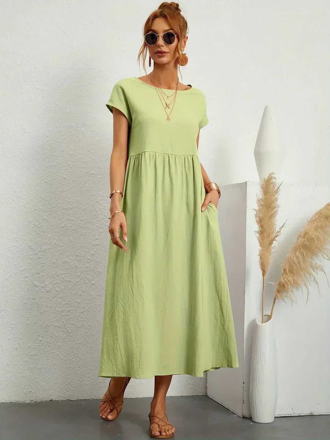 Isabel | Breathable Ten-Color Midi Dress