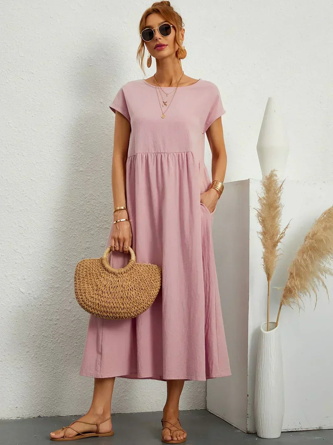Bella | All-Occasion Ten-Color Midi Dress