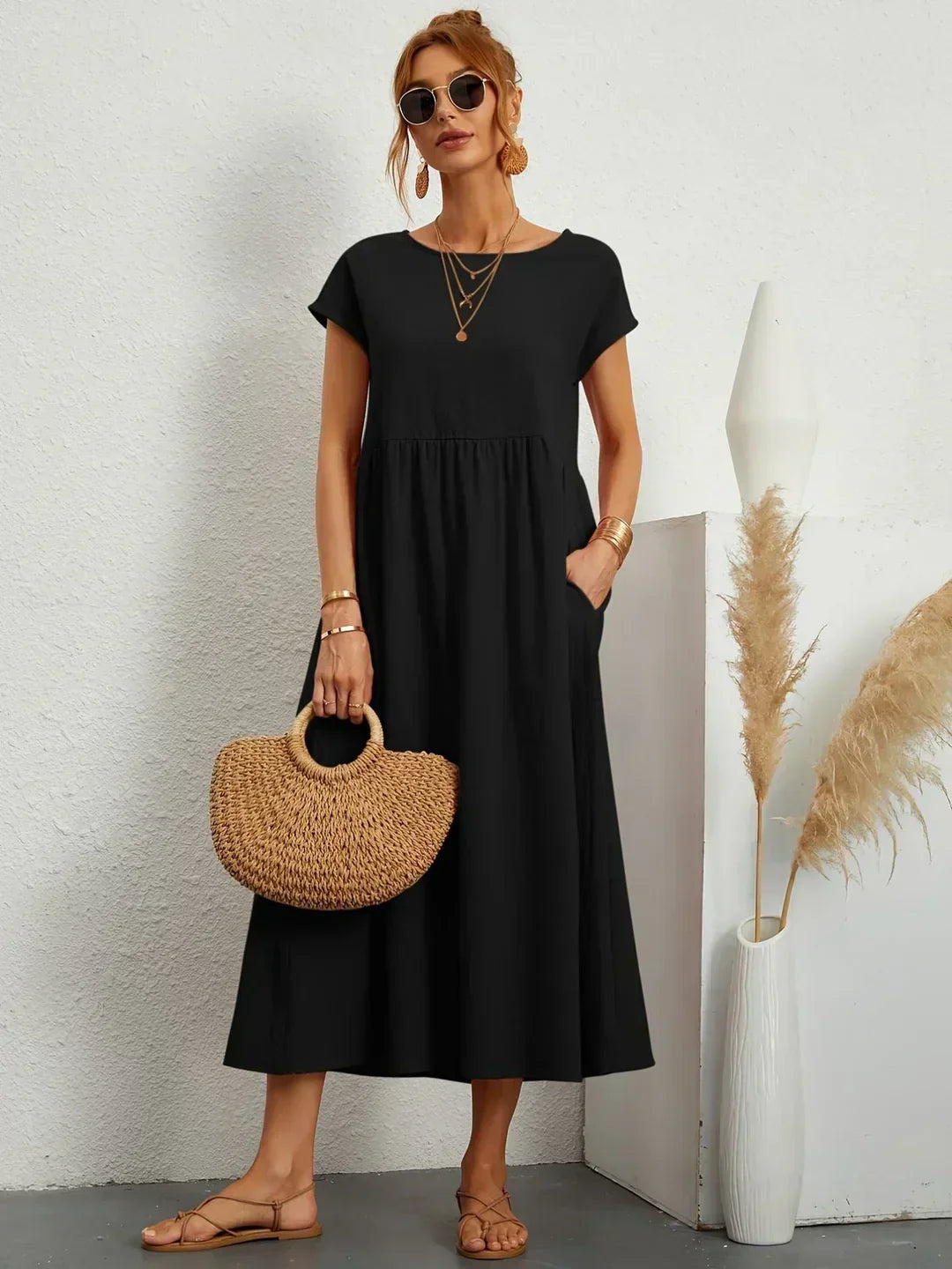 Isabel | Breathable Ten-Color Midi Dress