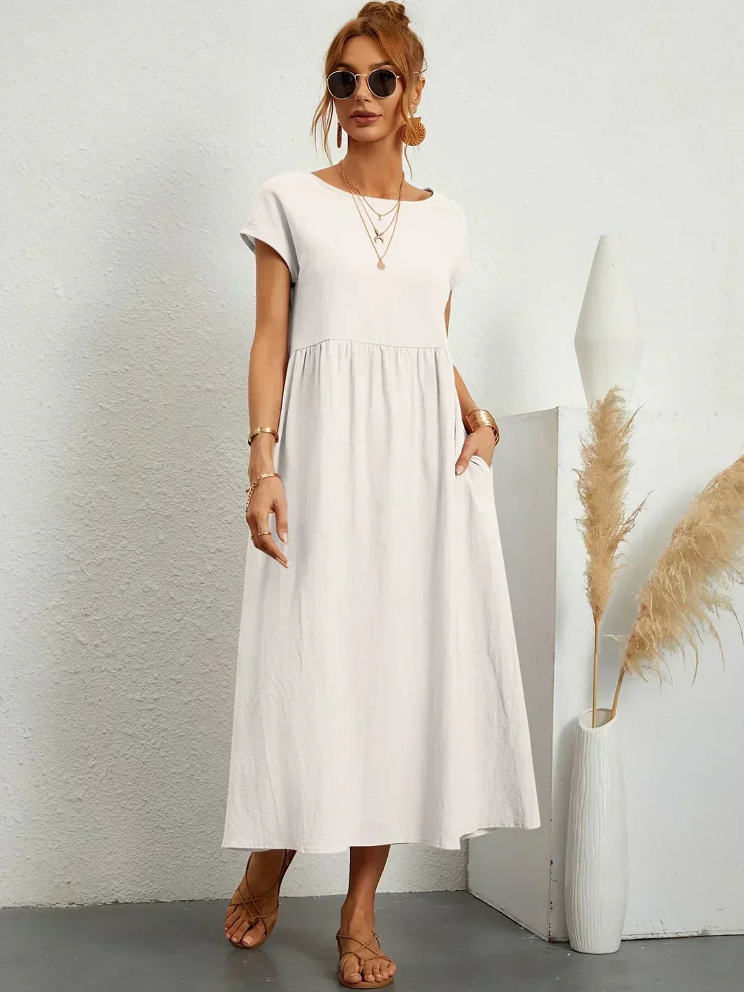 Isabel | Breathable Ten-Color Midi Dress