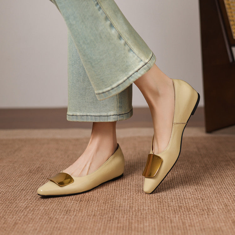Genuine Leather Flats