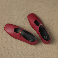 High-Vamp Mary Jane Flat