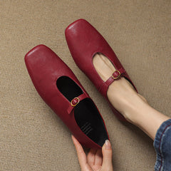 High-Vamp Mary Jane Flat