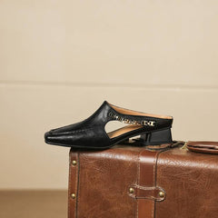 Genuine Leather Mules