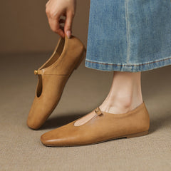 High-Vamp Mary Jane Flat