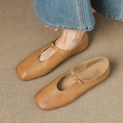 High-Vamp Mary Jane Flat