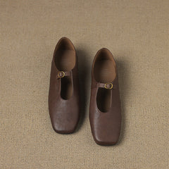 High-Vamp Mary Jane Flat