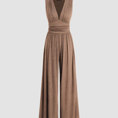 Chic Sleeveless Wide-Leg Jumpsuit