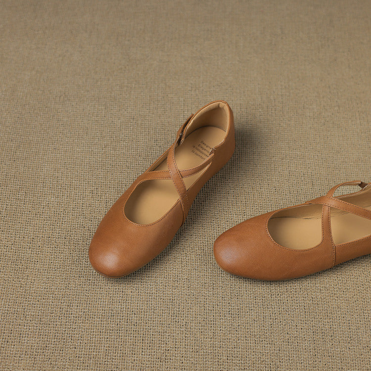 Genuine Leather Flats