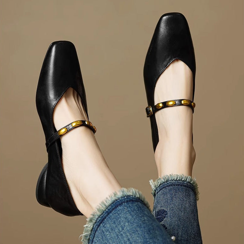 Genuine Leather Flats