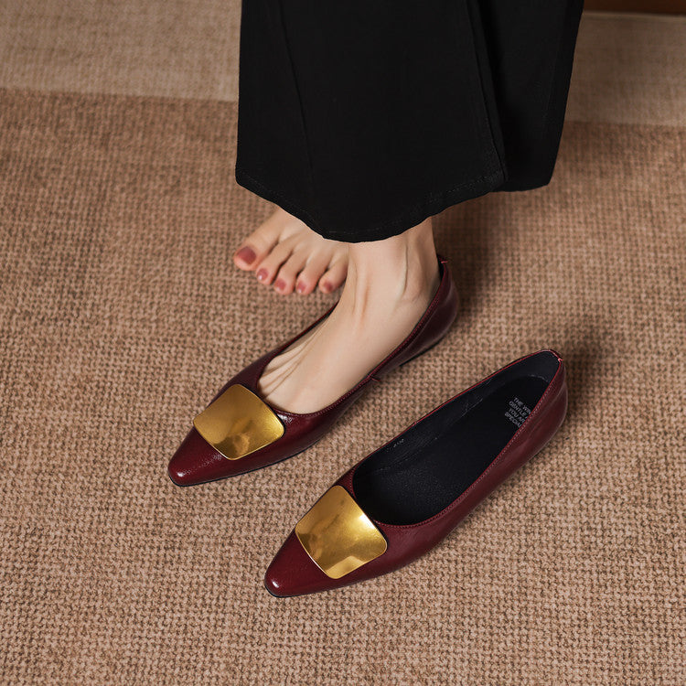 Genuine Leather Flats