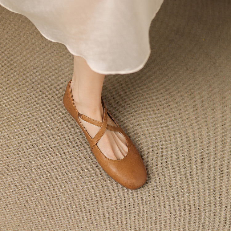 Genuine Leather Flats
