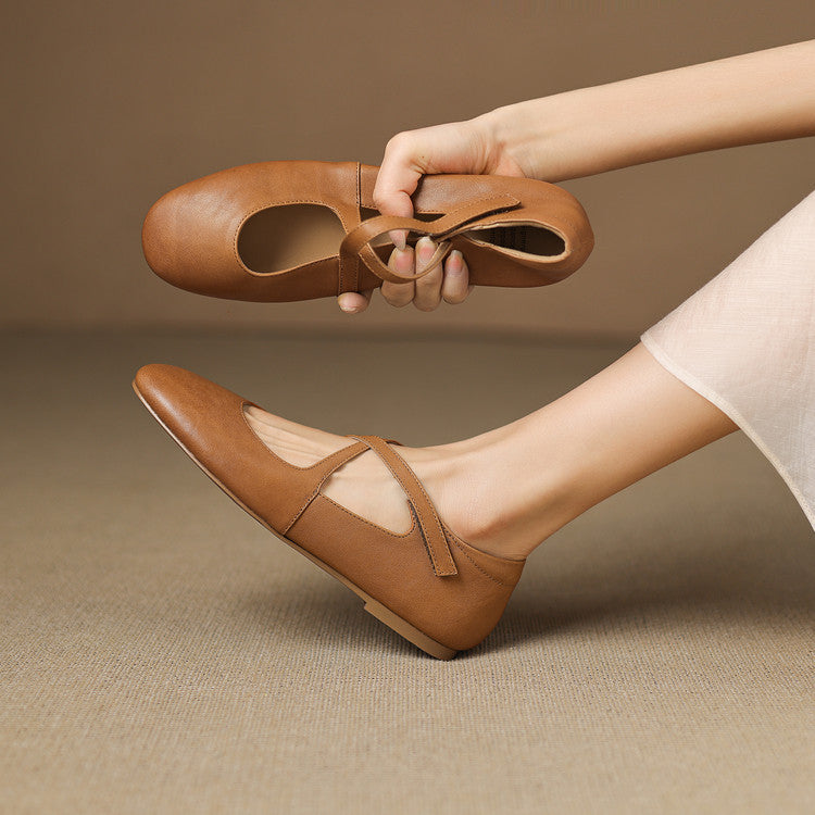 Genuine Leather Flats