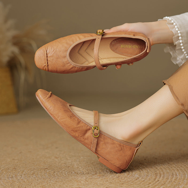 Leather Flats