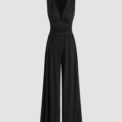 Chic Sleeveless Wide-Leg Jumpsuit