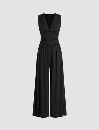 Chic Sleeveless Wide-Leg Jumpsuit