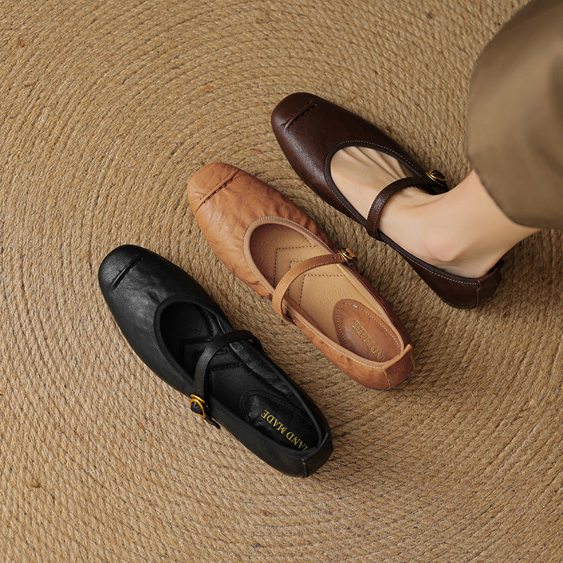 Leather Flats
