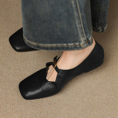 High-Vamp Mary Jane Flat