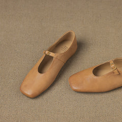 High-Vamp Mary Jane Flat
