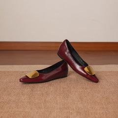 Genuine Leather Flats