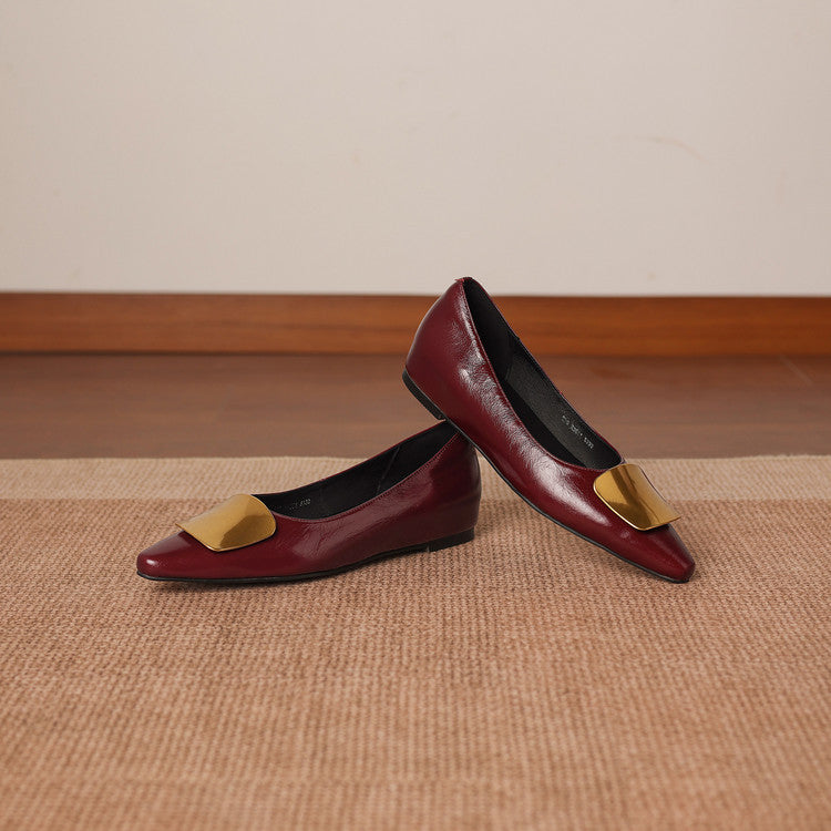 Genuine Leather Flats