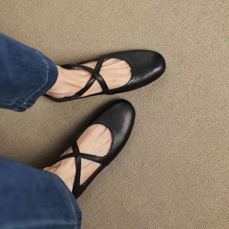 Genuine Leather Flats