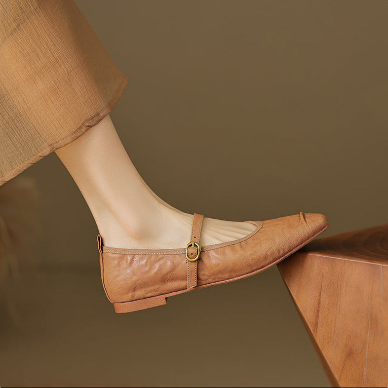 Leather Flats