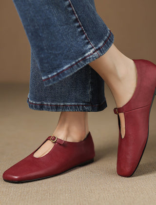 High-Vamp Mary Jane Flat